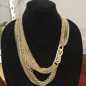 J. Crew Jewelry - Jcrew gold tone multi strand link necklace J. Crew Jewelry - Jcrew gold tone multi strand link necklace